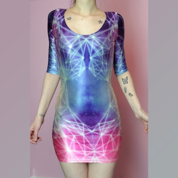 Dresses & Skirts - Multicolored Galaxy Dress